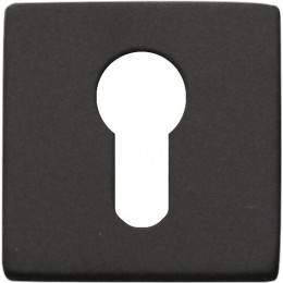 2 rosaces de fonction carrées métal noir cylindre D.52