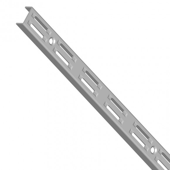 Crémaillère double - alu gris - 100cm