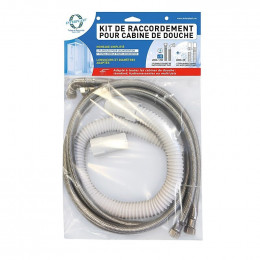 Kit de raccordement pour cabine de douche DN13