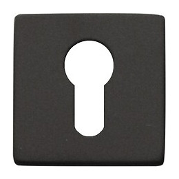 2 rosaces de fonction carrées métal noir cylindre D.52