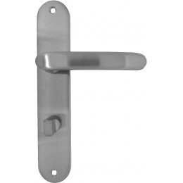 Garniture sur plaque Morgan zamak nickel mat condamnation