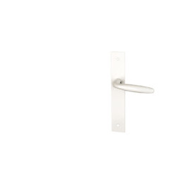 Garniture sur plaque bristol alu blanc bec de cane