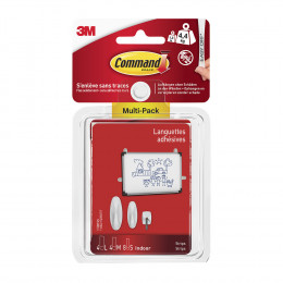 Assortiment Languettes Enlevables Blanc 8 PM+4 MM+4 GM