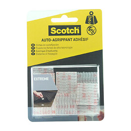 Pastille Agrippante Adhésive extrême Transparent 25mmx25mm