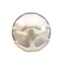 Crochet ventouse blanc