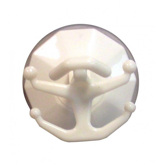 Crochet ventouse blanc