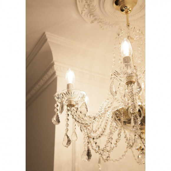 Rosace Ronde Ornée De Feuilles Et De Fleurs R17