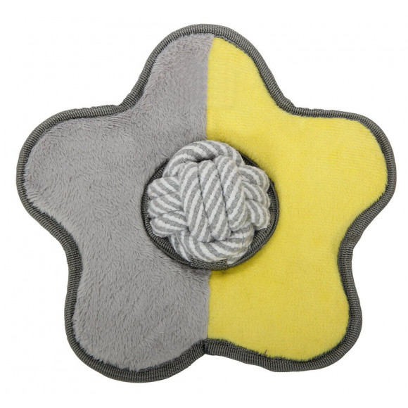 FDV Etoile en peluche avec balle en corde tressée - diamètre21cm