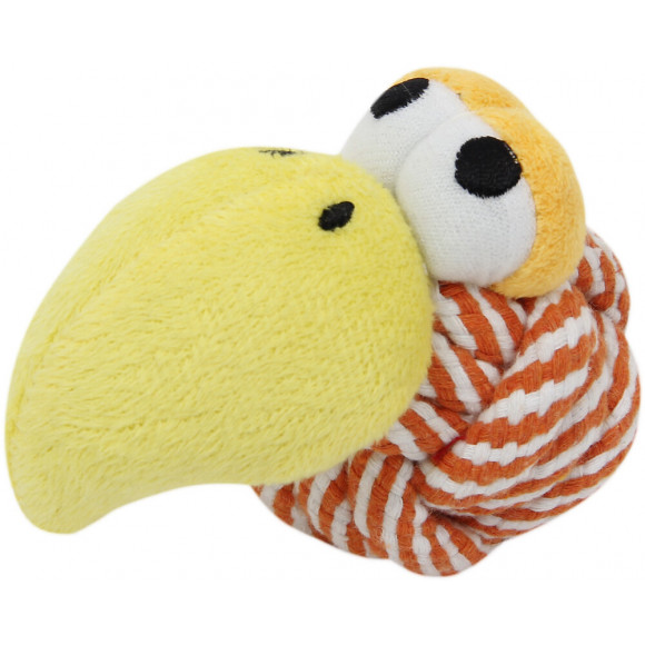 Vautour en peluche avec corde - 7x11cm