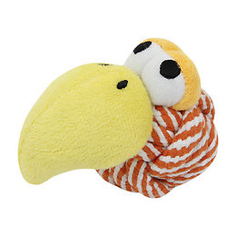 Vautour en peluche avec corde - 7x11cm