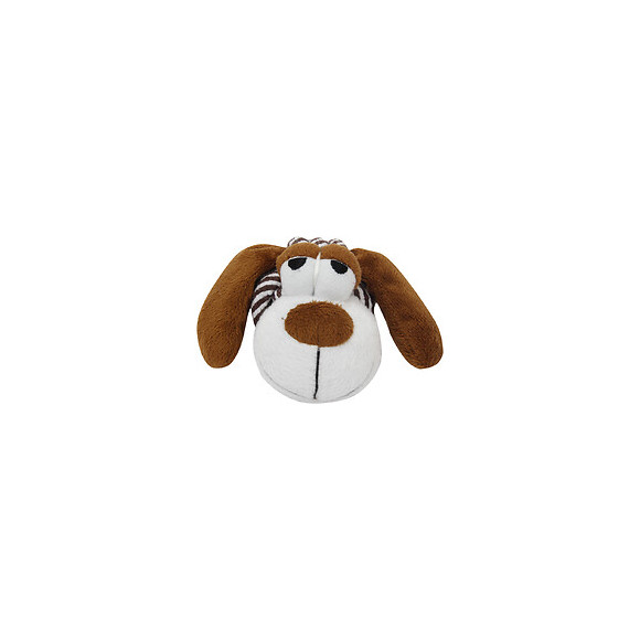 Chien en peluche avec corde - 17x9cm