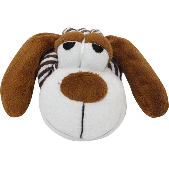 Chien en peluche avec corde - 17x9cm
