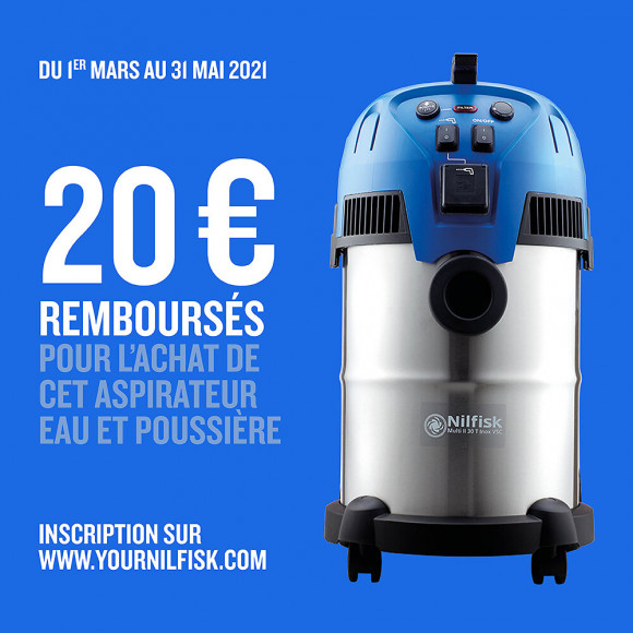 Aspirateur eau et poussière Multi II 30 T Inox VSC