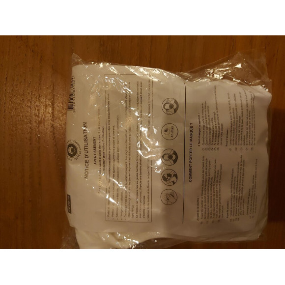 5 masques 20 lavages LMPE