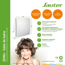 AERATEUR ZEMU SDB/WC 30M3/H
