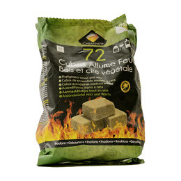 Allume Feu cubes sac x72 100% naturel