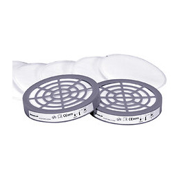 Kit de 6 pré-filtres P2 et 2 adaptateurs pour demi-masque série