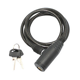Antivol spirale à clé L.1m - d.6 mm