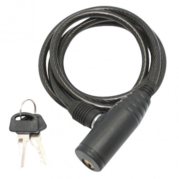 Antivol spirale à clé L.1m - d.6 mm