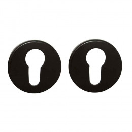 2 rosaces cylindre Meudon aluminium noir mat