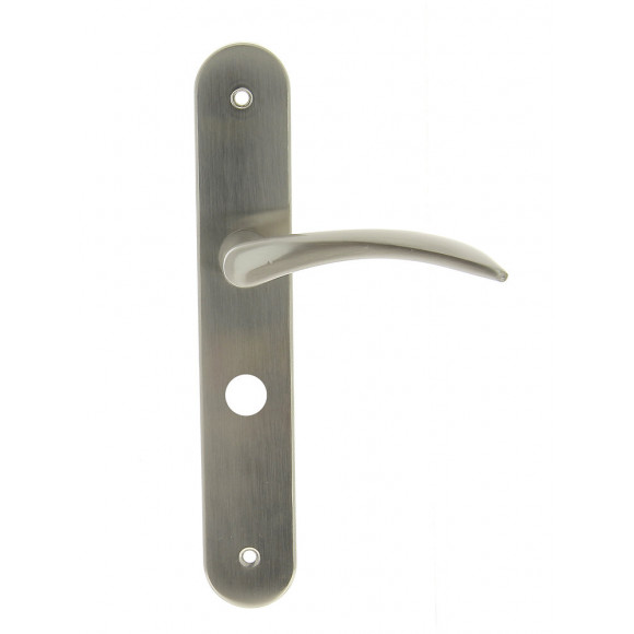 Poignée sur plaqué condamnation azury nickel mat entraxe 195mm