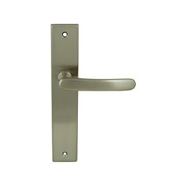 Poignée sur plaqué bec de canne Gabriel nickel mat ent 195mm