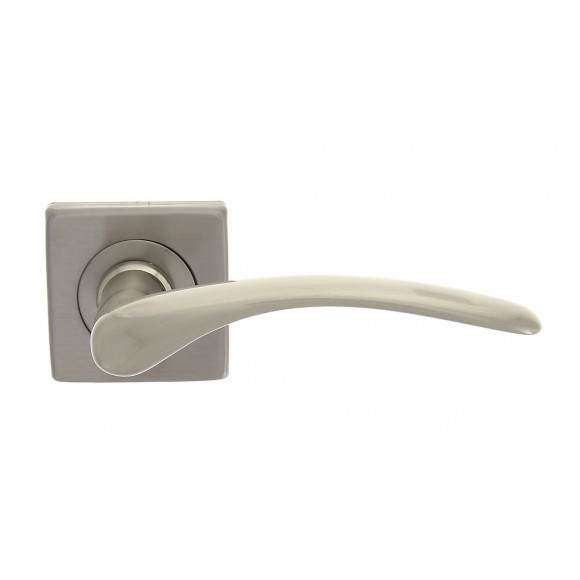 Poignée sur rosace carrée Diane nickel mat