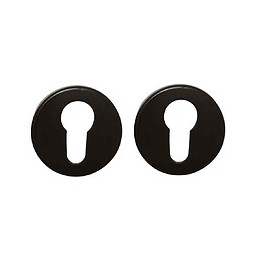 2 rosaces cylindre Meudon aluminium noir mat