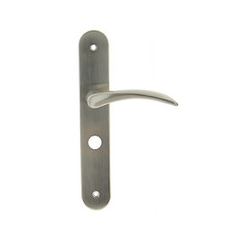 Poignée sur plaqué condamnation azury nickel mat entraxe 195mm