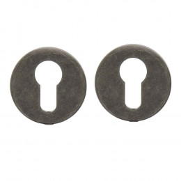 2 rosaces cylindre acier patine pour modèle Mauriac