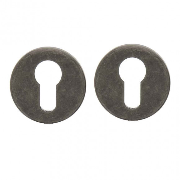 2 rosaces cylindre acier patine pour modèle Mauriac