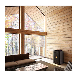 Poêle à pellets 8,6kW Wifi Prety Airtight etanche