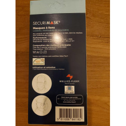 4 masques tissus SECURIMASK 30 lavages