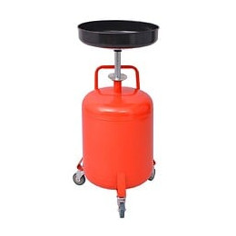 Pompe À Vidange D'huile Usagée 49,5 L Acier Rouge -