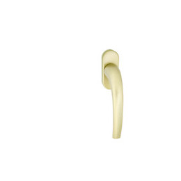 Poignée de fenêtre Zenia oscillo-battante aluminium champagne entr. 43
