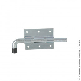 Verrou pistolet avec gâche d.10mm zingué