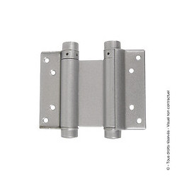 Charnière ressort double action - H.100mm - gris