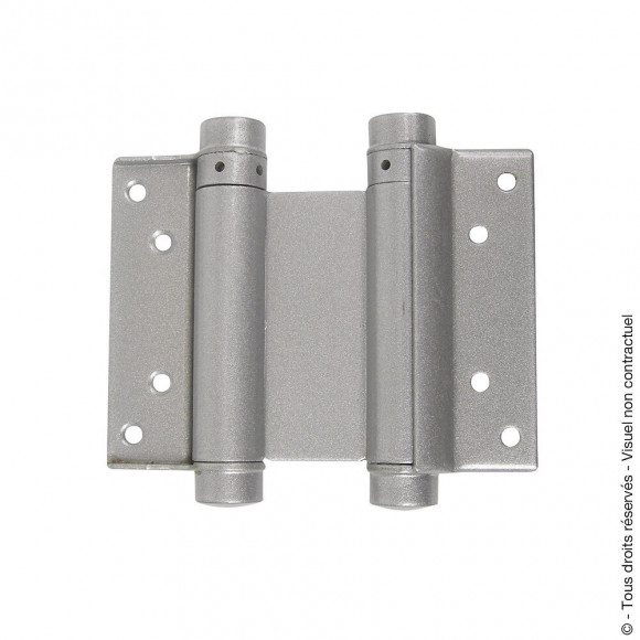 Charnière ressort double action - H.100mm - gris