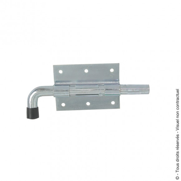 Verrou pistolet avec gâche d.12mm zingué
