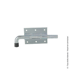 Verrou pistolet avec gâche d.10mm zingué