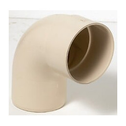 Coude 87.3° Pvc Sable Girpi, Dév.33 Cm Diam.100 Mm