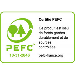 Lot de porte coulissante Atelier, noir effet métal, 73cm