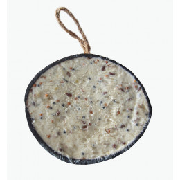 Demi-noix graisse et vers de farine caillard