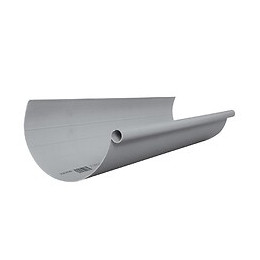 Profil de gouttière ronde dév.160 gris longueur 2m