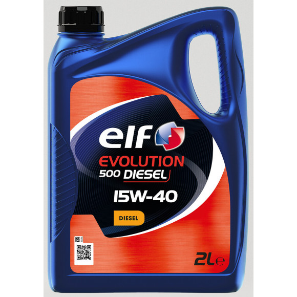 Huile Evolution 500 Diesel 15W-40 2L ELF