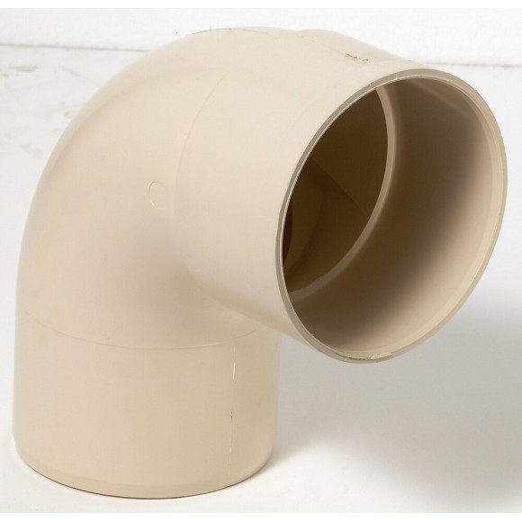 Coude 87.3° Pvc Sable Girpi, Dév.33 Cm Diam.100 Mm