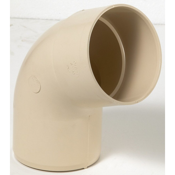 Coude 67.3° Pvc Sable Girpi, Dév.33 Cm Diam.100 Mm