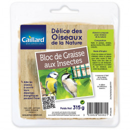 BLOC DE GRAISSE AUX INSECTES