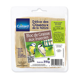 BLOC DE GRAISSE AUX INSECTES