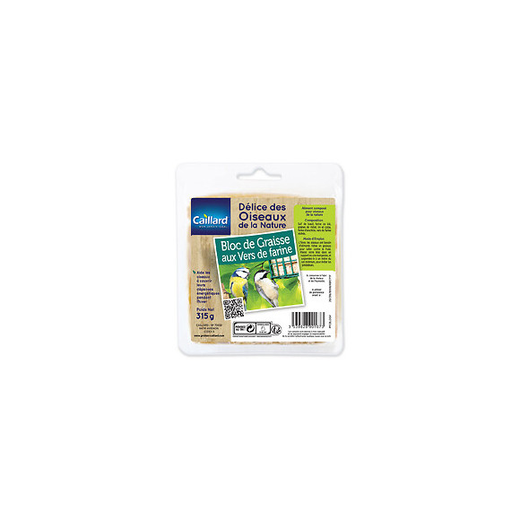 Bloc de graisse aux vers de farine 315G